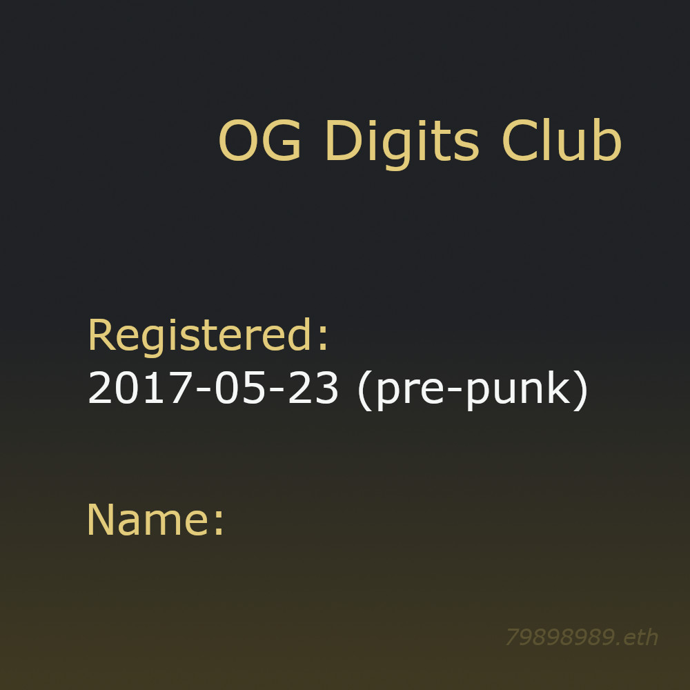 7898989.eth Ethereum Name Service (ENS and .eth domain) PFP