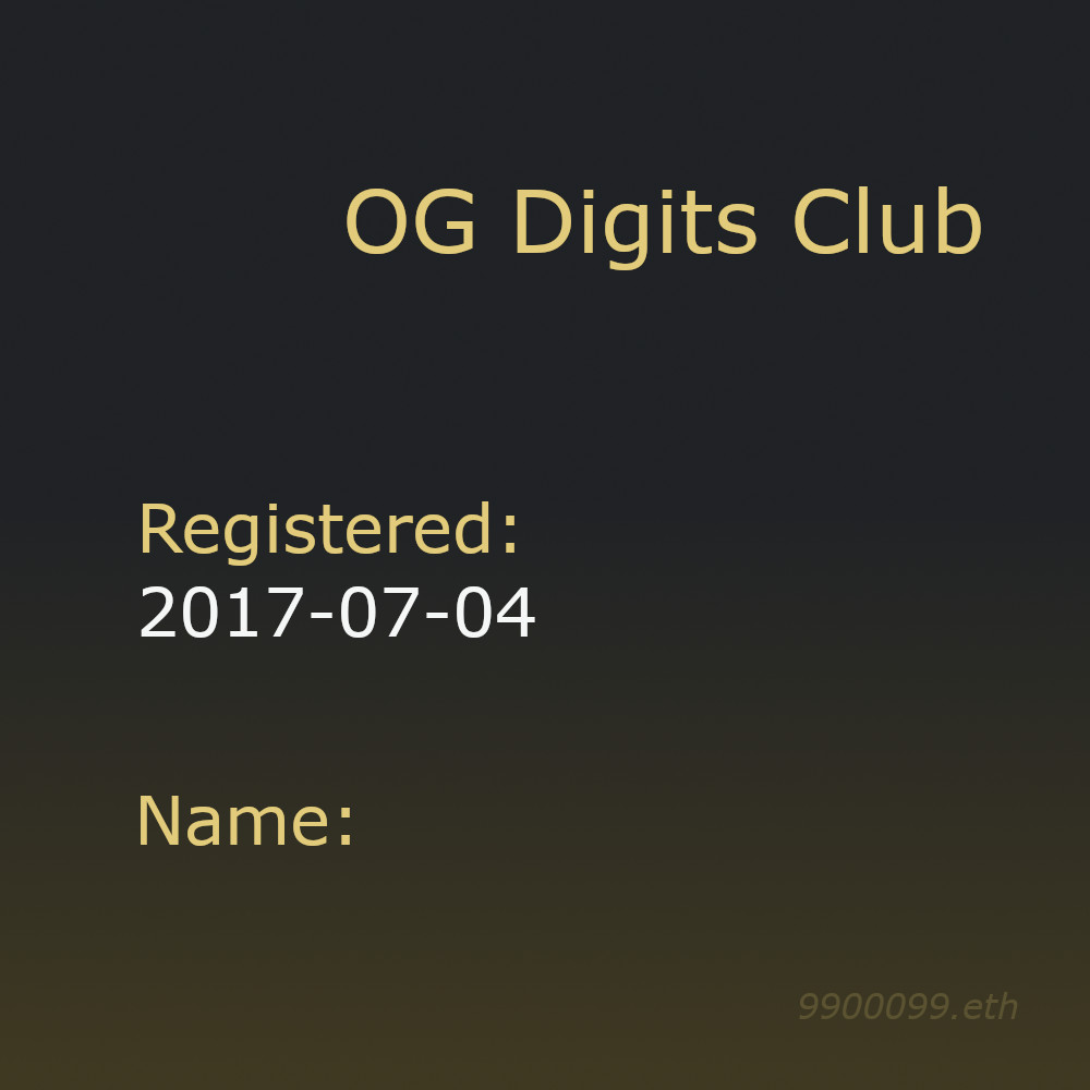 9900099.eth Ethereum Name Service (ENS and .eth domain) PFP